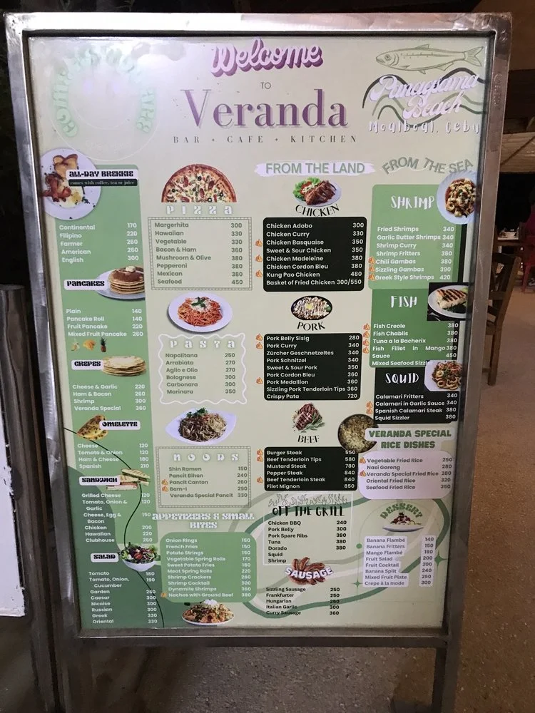 Affordable Dining with Scenic Views: Veranda Kitchen & Bar in Moalboal